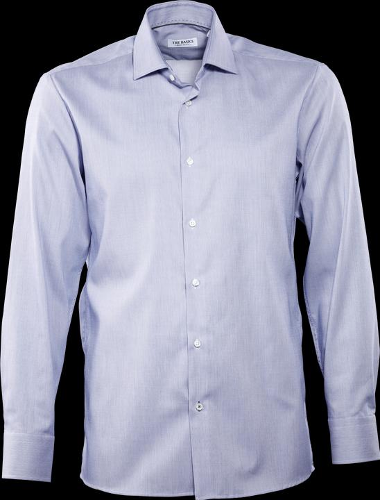 Produktbild The Basics Hemd Modern Fit Hai bügelleicht print white (S)