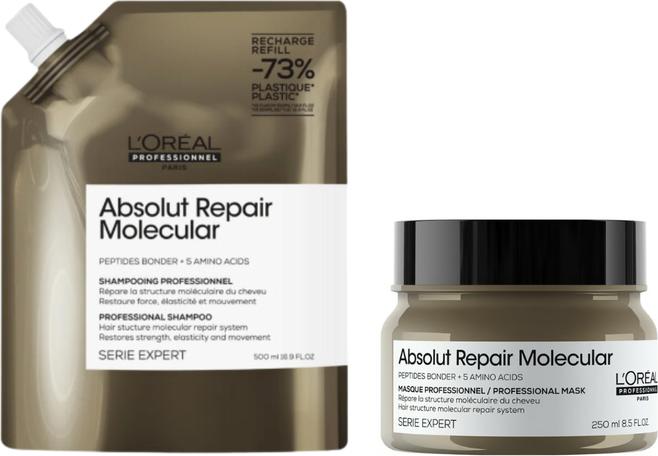 Immagine prodotto L'Oréal Paris L'Oreal Absolut Repair Molecular Mask 500 Ml - Trattamento per capelli (500 ml)
