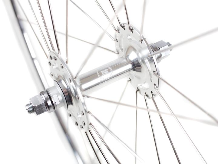 Actual product image Novatec Singlespeed/Fixed wheelset - polished silver (28")