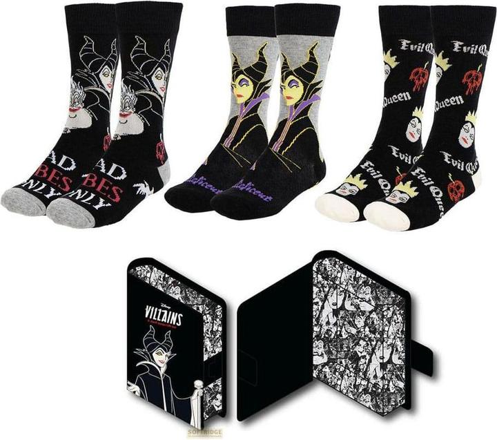 Immagine prodotto Cerda DISNEY VILLAINS - Confezione da 3 paia di scarpe da ginnastica (misura 36-43) (confezione da 3, 36 - 43)