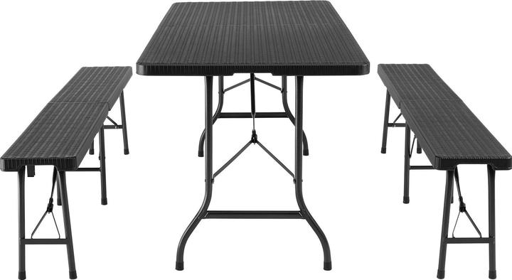 Produktbild tectake Campingtischgarnitur klappbar