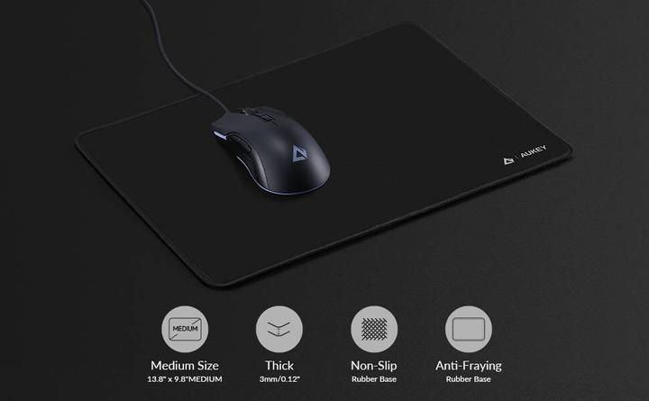 Actual product image Aukey KM-P1 GAMING MOUSEPAD 35x25cm WATERPROOF (M)