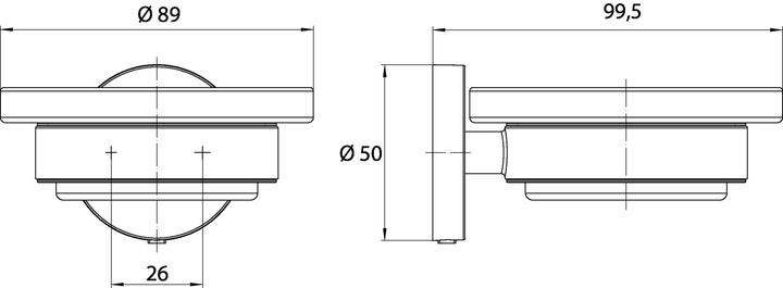 Immagine prodotto Emco Porta sapone rotondo cromo 433000100