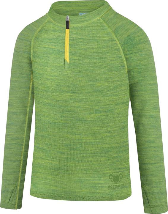 Image du produit Normani Mérinos enfants manches longues avec 1/4 zip "Nyapari" - 9545 (122, 128, 125 B)