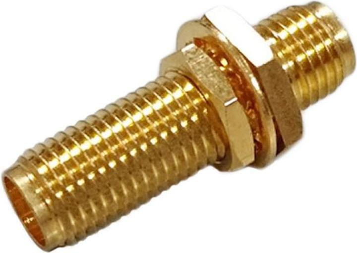Actual product image Rs Pro RF coax adapter SMA bulkhead jack - jack