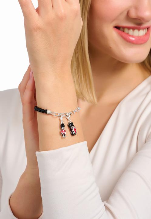 Produktbild Thomas Sabo Charm-Anhänger London Taxi mit Union Jack Silber (925er Silber, Emaille)