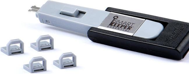 Actual product image Smart Keeper 4 x USB B-port locks with 1 x mini type key