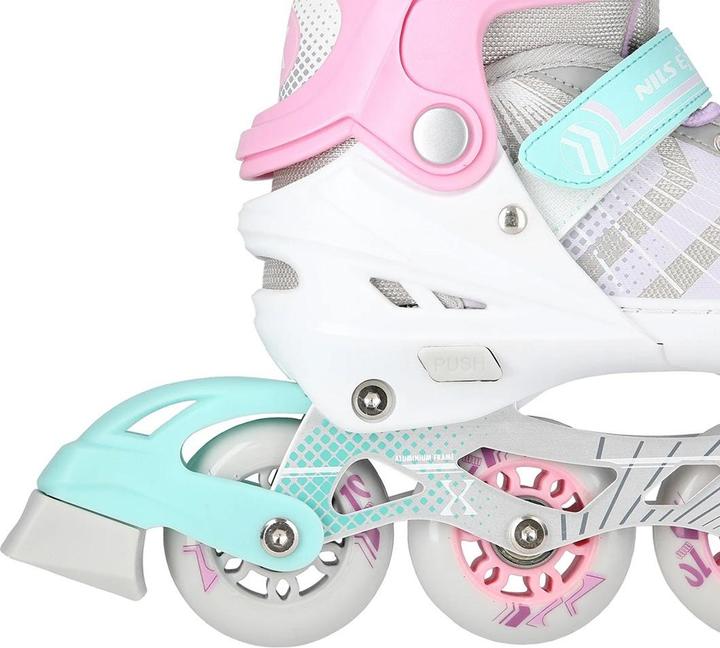 Actual product image Nils NH18192 4in1 PINK SIZE M. M(34-38) INLINE SKATES WITH DIM. TUL. ICE HOCKEY EXTREME (34, 35, 36, 37, 38)