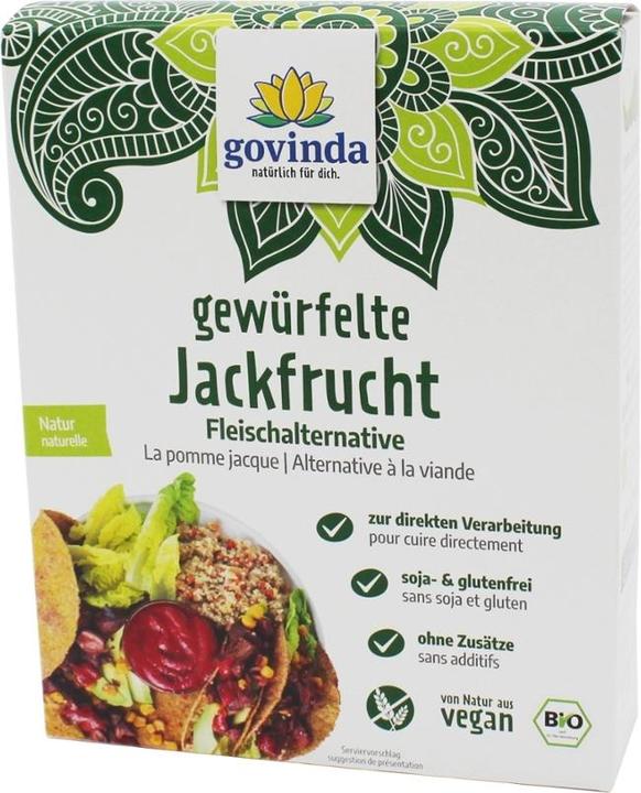 Actual product image Jackfruit meat alternative diced & unseasoned organic (200 g)