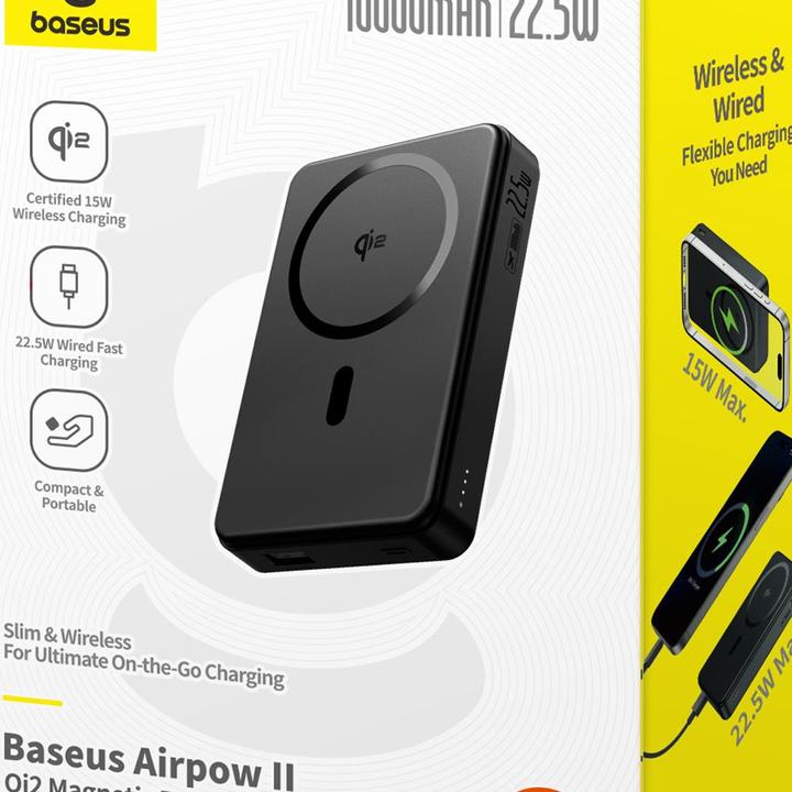 Actual product image Baseus Airpow2 (10000 mAh, 22.50 W, 37 Wh)