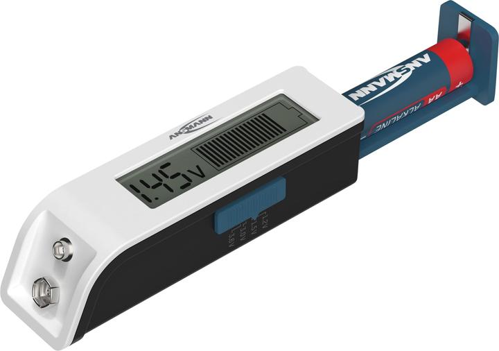 Image du produit Ansmann Testeur de batterie universel Écran LCD, barre de mesure, pour batterie/piles