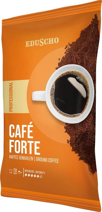 Actual product image Eduscho PROFESSIONAL forte coffee, ground Arabica and Robusta beans, strong 500.0 g (Dark roast, 500 g)