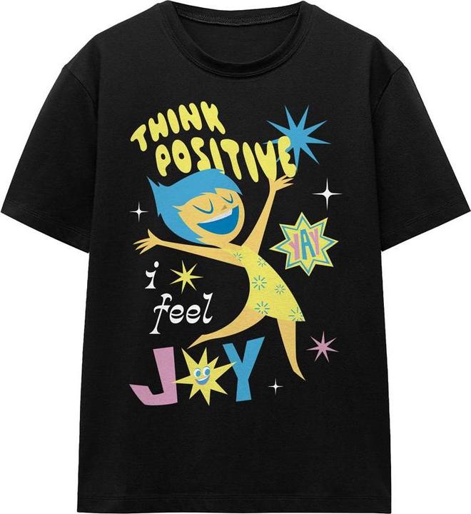 Actual product image Unisex Adult Think Positive Joy T-Shirt (M)