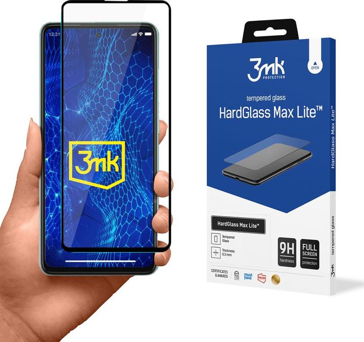 Actual product image 3MK Hardglass Max Lite screen protector (1 Piece, Samsung Galaxy A52, Samsung Galaxy A52 5G, Samsung Galaxy A52s 5G)