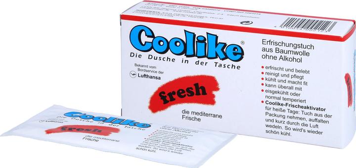 Produktbild Coolike Fresh Erfrischungstücher ohne Alkohol (Reinigungslotion, 357.84 ml)