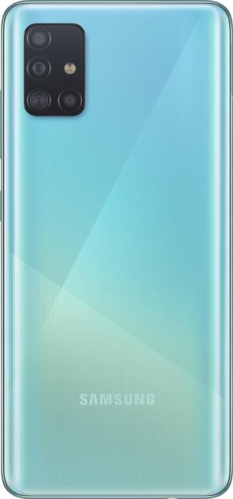 Produktbild Samsung Galaxy A51 (128 GB, Prism Crush Blue, 6.50", Dual SIM + SD, 48 Mpx, 4G)