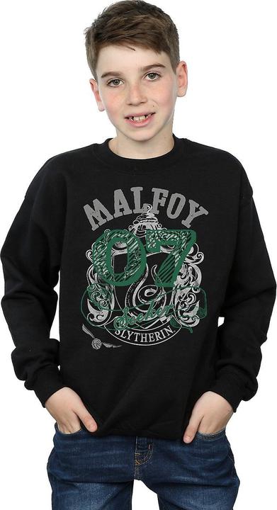 Actual product image Boys Seeker Draco Malfoy Slytherin Cotton Sweatshirt (152, 158)