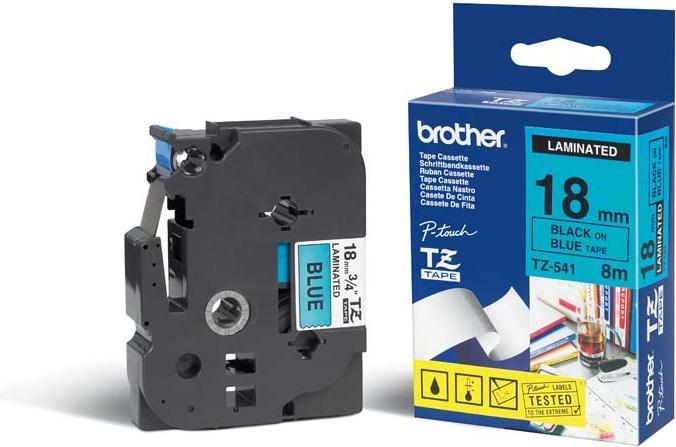 Actual product image Brother Tze-541 (1.80 cm, Blue)