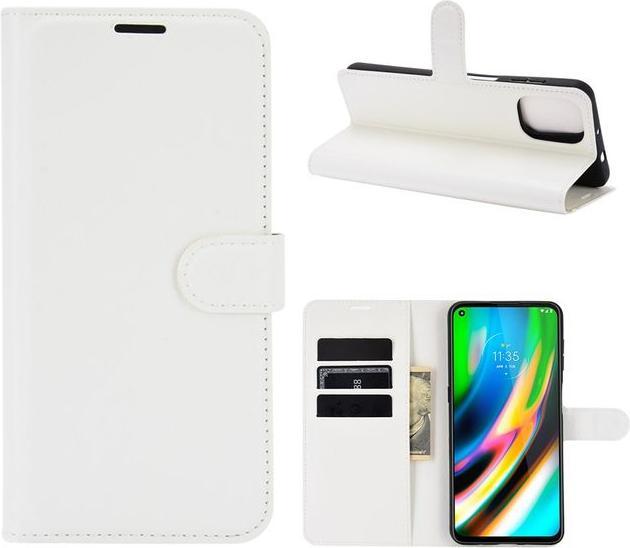 Actual product image MU Classic Litchi Leather Bookcover Series (Motorola Moto G9 Plus)