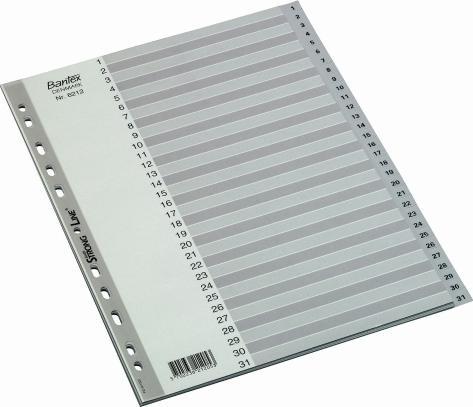 Bantex Index Basic-line, 1-31, plast, A4