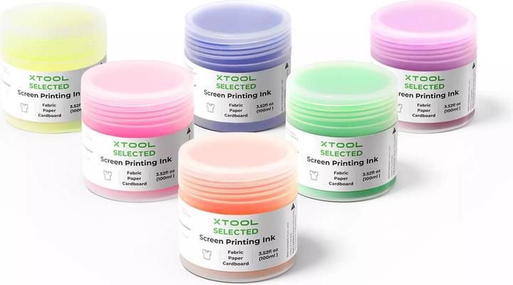 Produktbild XTool Fluorescent Color Screen Printing Ink Set - 6 Colors