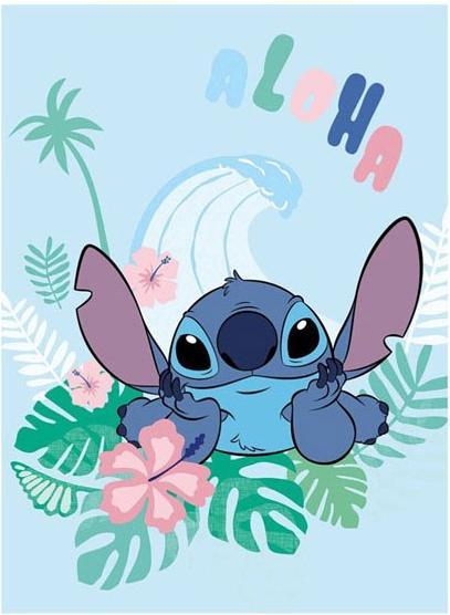 Actual product image Aymax DISNEY - Couverture Flanelle 110x150cm - Aloha Stitch (110 x 150 cm)