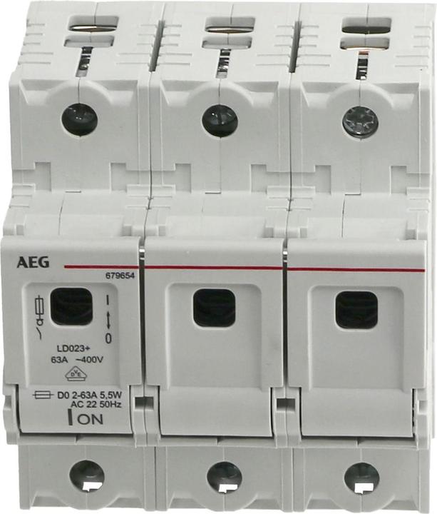 Produktbild ABB LD023+ - Sich.-Lasttrennschalter D02 3 polig, 63A LD023+