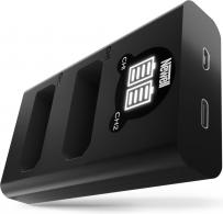 Produktbild Newell Set aus DL-USB-C Zweikanal-Ladegerät und zwei EN-EL14-Akkus für Nikon (Kamera Akku Ladegerät)