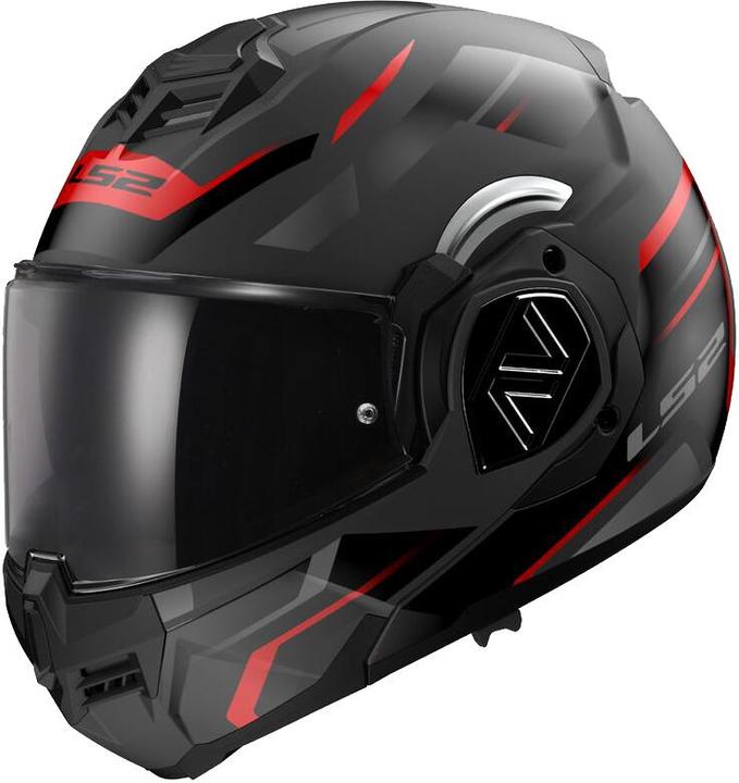 Actual product image LS2 FF906 ADVANT KUKA Klapphelm matt schwarz-rot XXL (XXL)