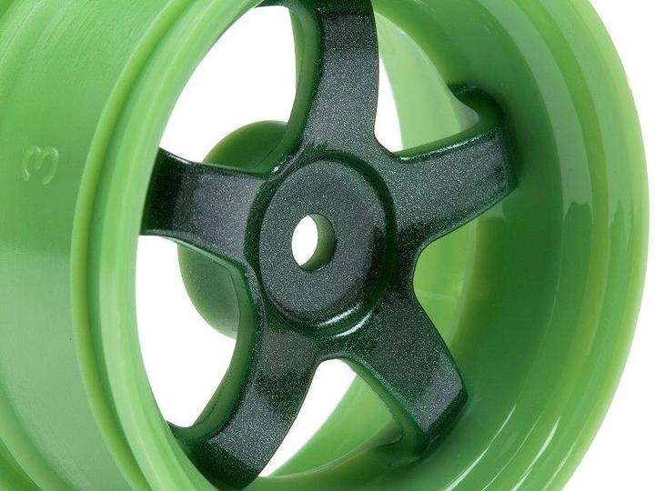 Image du produit HPI Work Meister S1 Wheel Green (3mm Offset/2pcs)