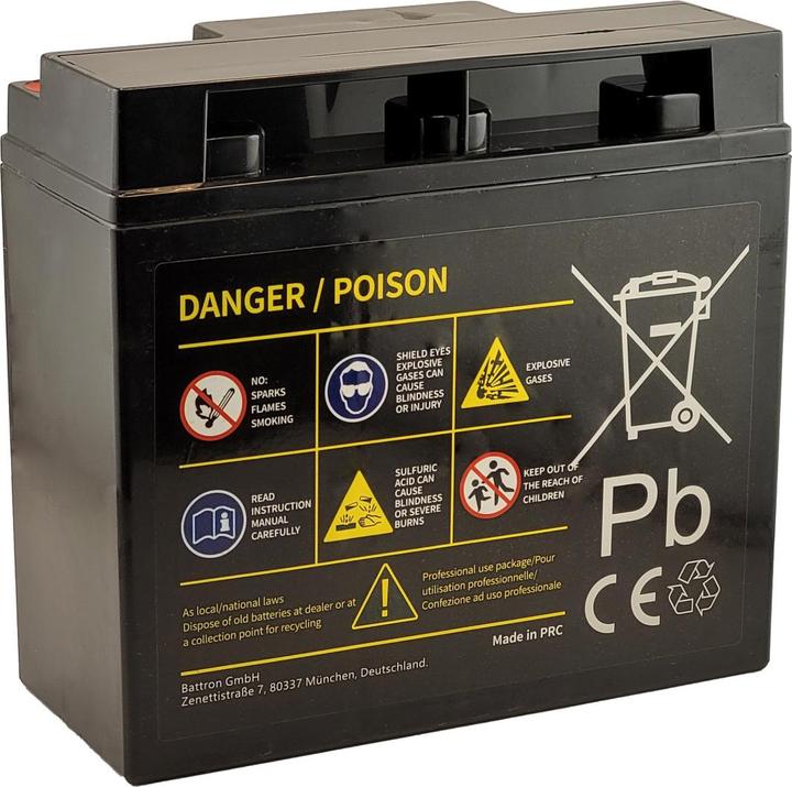 Actual product image Acconic HP22-12 Hi-Life Power AGM 12V 22Ah UPS battery (12 V, 22 Ah)