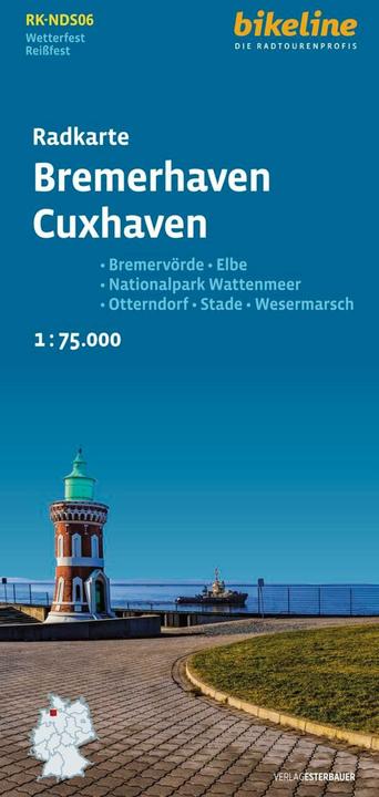Produktbild Radkarte Bremerhaven Cuxhaven (RK-NDS06) (Esterbauer, Deutsch)