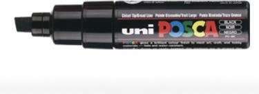 Produktbild Posca Marker PC-8K Keilspitze (Black, 8 mm, 1 x)