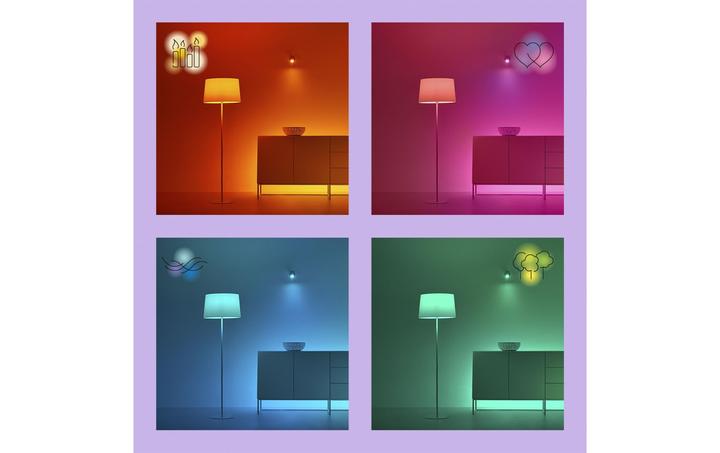 Productafbeelding WiZ Afstembaar wit en gekleurd glas (GU10, 4.70 W, 345 lm, 1 x, F)