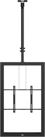 Image du produit SMS Func Ceiling TM Support de moniteur pour plafond pour casing, noir (02-118-1) (Plafond)
