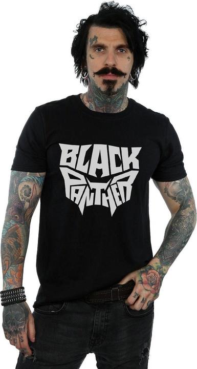 Immagine prodotto Maglietta Black Panther Uomo con emblema con parola (M)