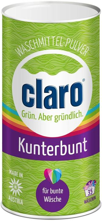 Actual product image Claro Powder detergent Öko Kunterbunt 1 kg (35 Washing cycles, Powder)
