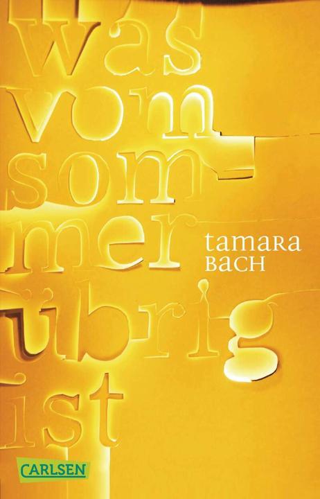Produktbild was vom Sommer übrig ist (Tamara Bach, Deutsch)