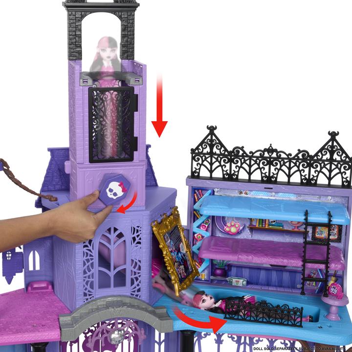 Actual product image Monster High Haunted High School Playset