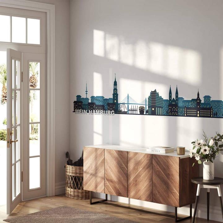 Produktbild Trenddeko Skyline Mein Hamburg 02 (200 x 47 cm)