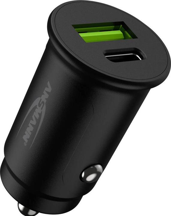 Actual product image Ansmann Charger InCar Charger 12-24V DC/3000mA/30W/KFZ/USB/USBC/5V