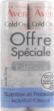 Actual product image Avène Set of 2 lip care sticks Cold Cream - 2 x 4 g (Care pencil)