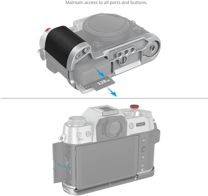 Image du produit SmallRig 4713 Silicone L Shape Handle for X T50 (Argent) (Poignée)