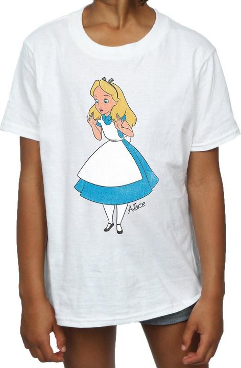 Actual product image Alice In Wonderland Girls Classic Cotton T-Shirt (140, 146)