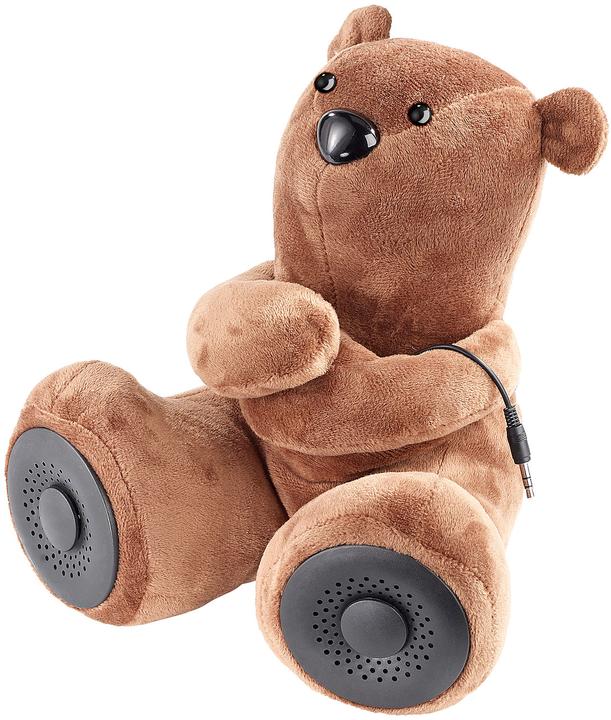 Auvisio Lautsprecher-Teddybär mit Mikrofon (3.50 h, Akkubetrieb)