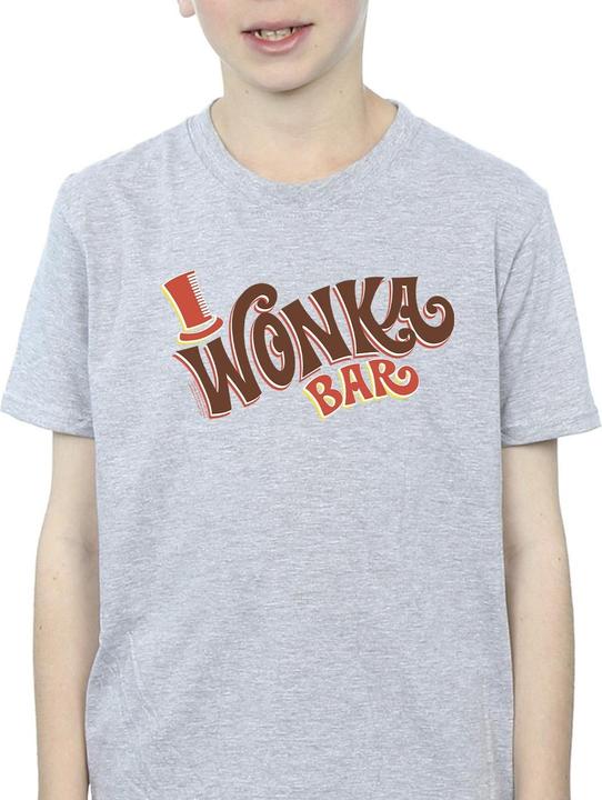 Actual product image Willy Wonka & the Chocolate Factory Boys Bar Logo T-Shirt (104)