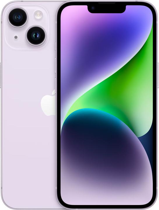 Apple iPhone 14 (128 GB, Purple, 6.10", SIM + eSIM, 12 Mpx, 5G)