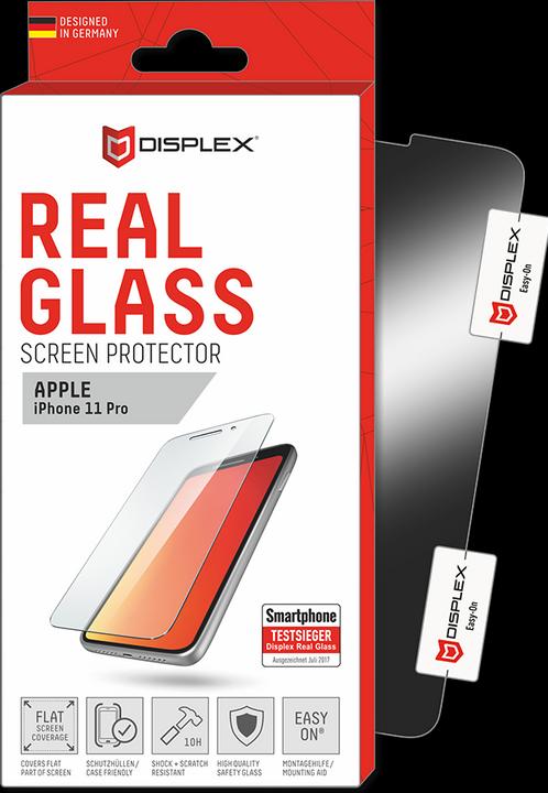 Actual product image Displex Real Glass, 2D Panzerglas (1 Piece, Apple iPhone X, Apple iPhone 11 Pro, Apple iPhone XS)