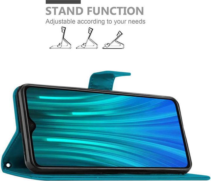 Actual product image Cadorabo Flower Book Cover (Xiaomi Redmi Note 8 Pro)