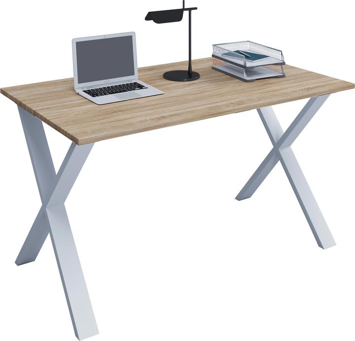 Produktbild VCM Premium Büromöbel Schreibtisch Lona X Weiss (110 x 50 x 76 cm)